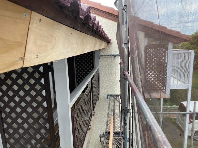 神戸市西区の破風板下地補強